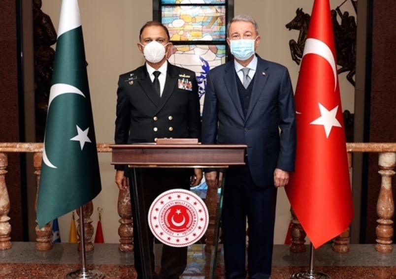 Chief of Naval Staff of Pakistan visits Turkey; Meets with Turkish Defence leadership, decorated with Turkish Armed forces medal