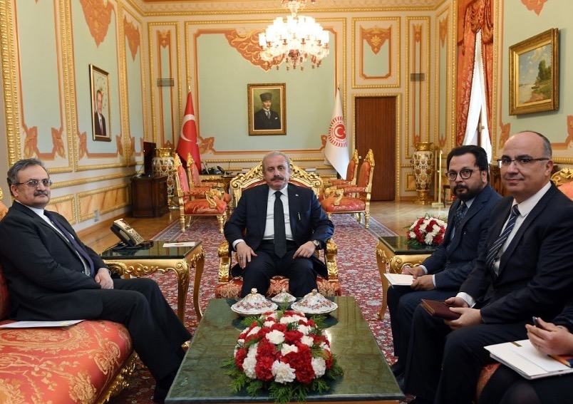 Pakistan Ambassador calls on the Speaker of Turkish Grand National Assembly
