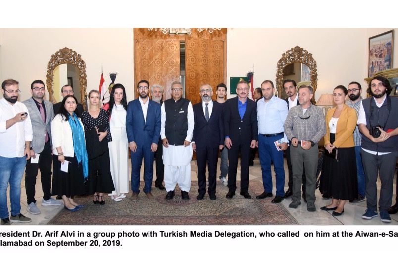 TURKISH MEDIA DELEGATION CALLS ON PRESIDENT DR. ARIF ALVI - TÜRK MEDYA HEYETİ CUMHURBAŞKANI DR. ARİF ALVİ’Yİ ZİYARET ETTİ