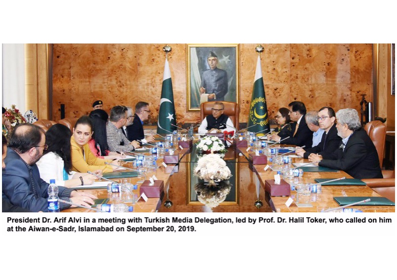 TURKISH MEDIA DELEGATION CALLS ON PRESIDENT DR. ARIF ALVI - TÜRK MEDYA HEYETİ CUMHURBAŞKANI DR. ARİF ALVİ’Yİ ZİYARET ETTİ