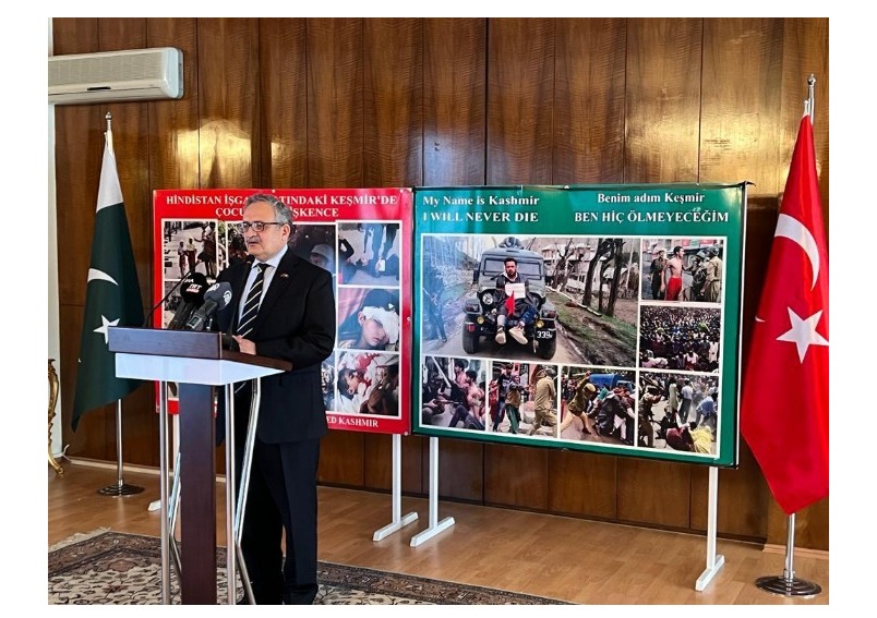 PAKISTAN REITERATES SUPPORT FOR THE OPPRESSED KASHMIRIS IN AN EVENT HELD IN ANKARA