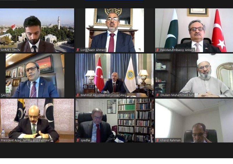 29 June 2020: An International conference titled : ’ Kashmir, Regional and International Dimensions ’ hosted by Istanbul University, Turkey